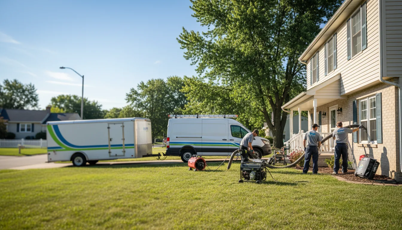 Flooded Basement Restoration And Cleanup With Repair in Greenville, WI near me